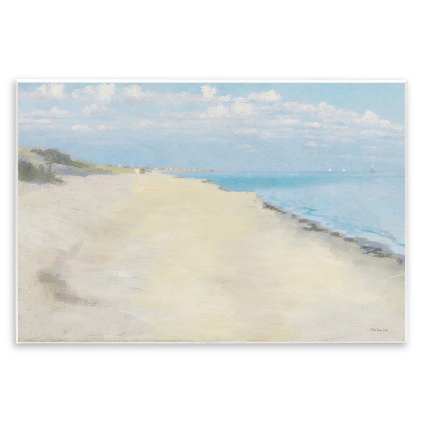 Stupell Industries Solemn Beach Tide Wall Plaque Art Design by Stellar ...