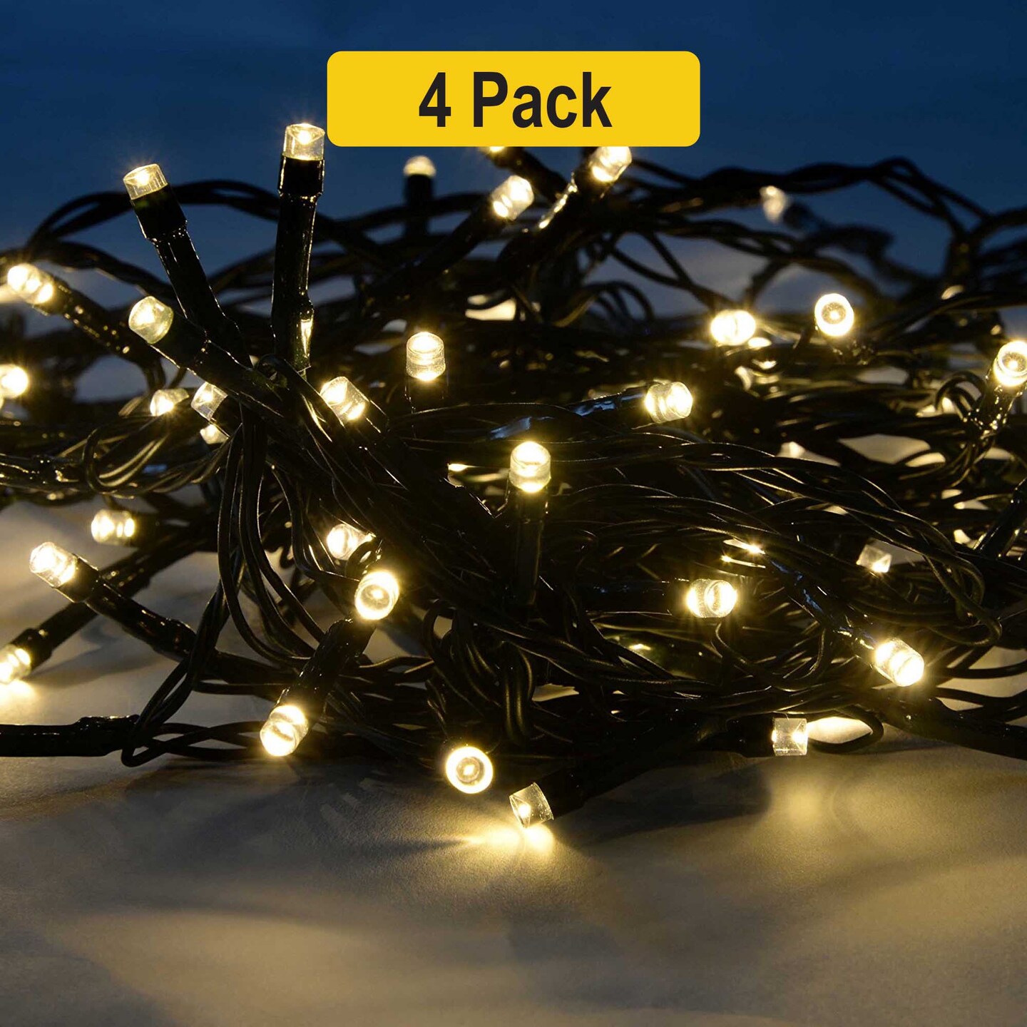 32ft 100 LED Outdoor Green Wire String Lights &#x2014; Waterproof &#x26; Plug-in