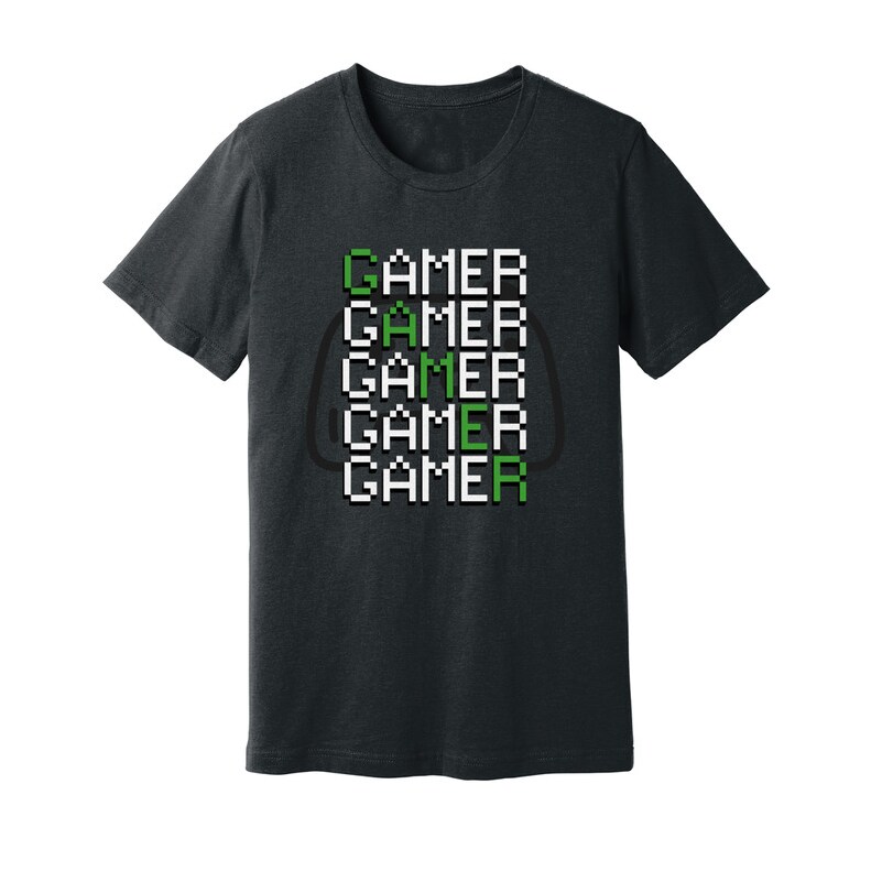 Retro Gamer T-Shirt Pixel Gamer Graphic Tee Gamer Gift Shirt