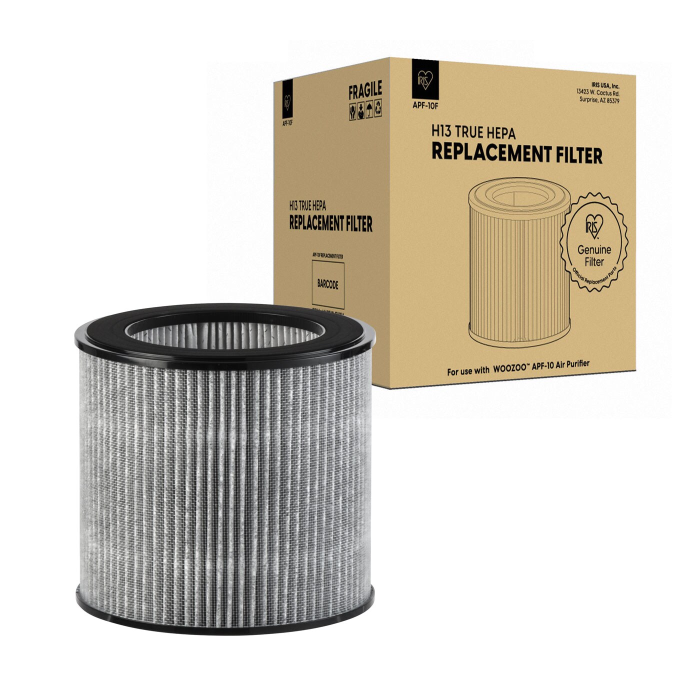 IRIS USA WOOZOO APF-10F Replacement Filter for APF-10 - 1Pack