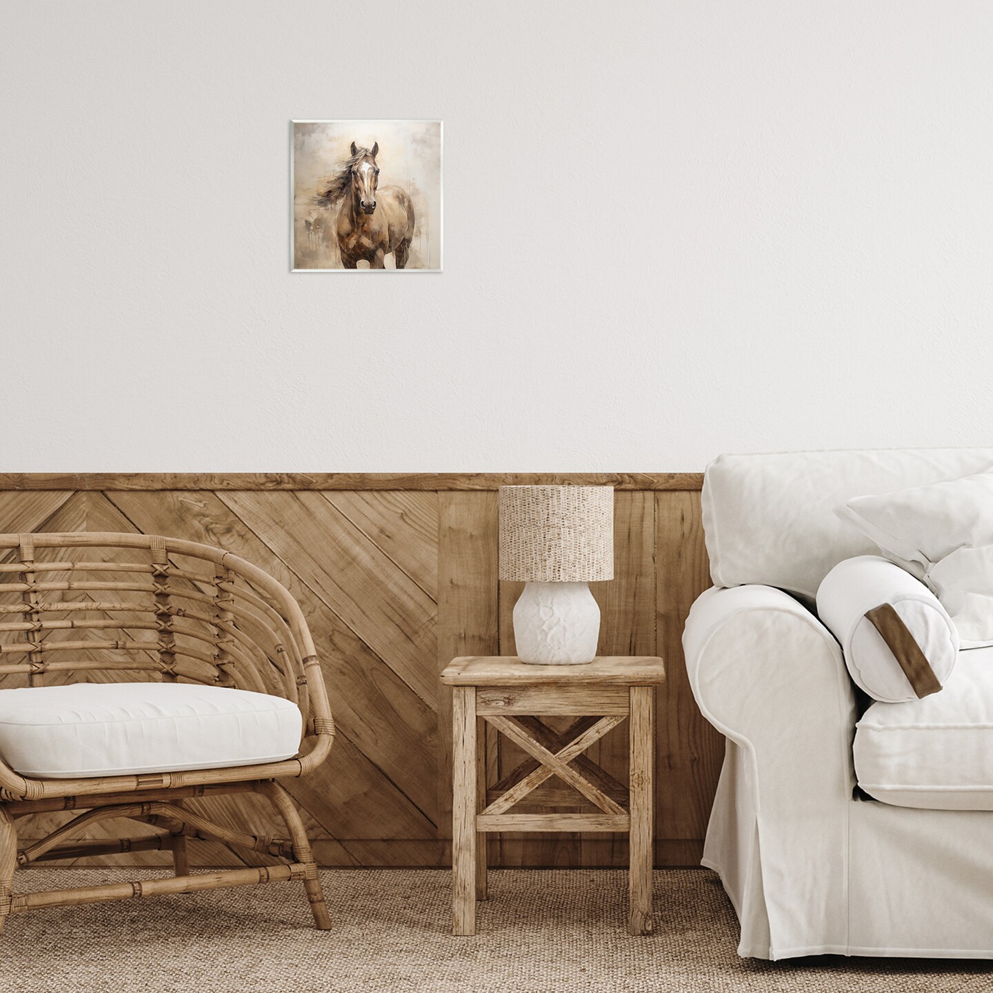 Stupell Industries Horse with Modern Drip Wall Plaque Art Design by PI Creative Art