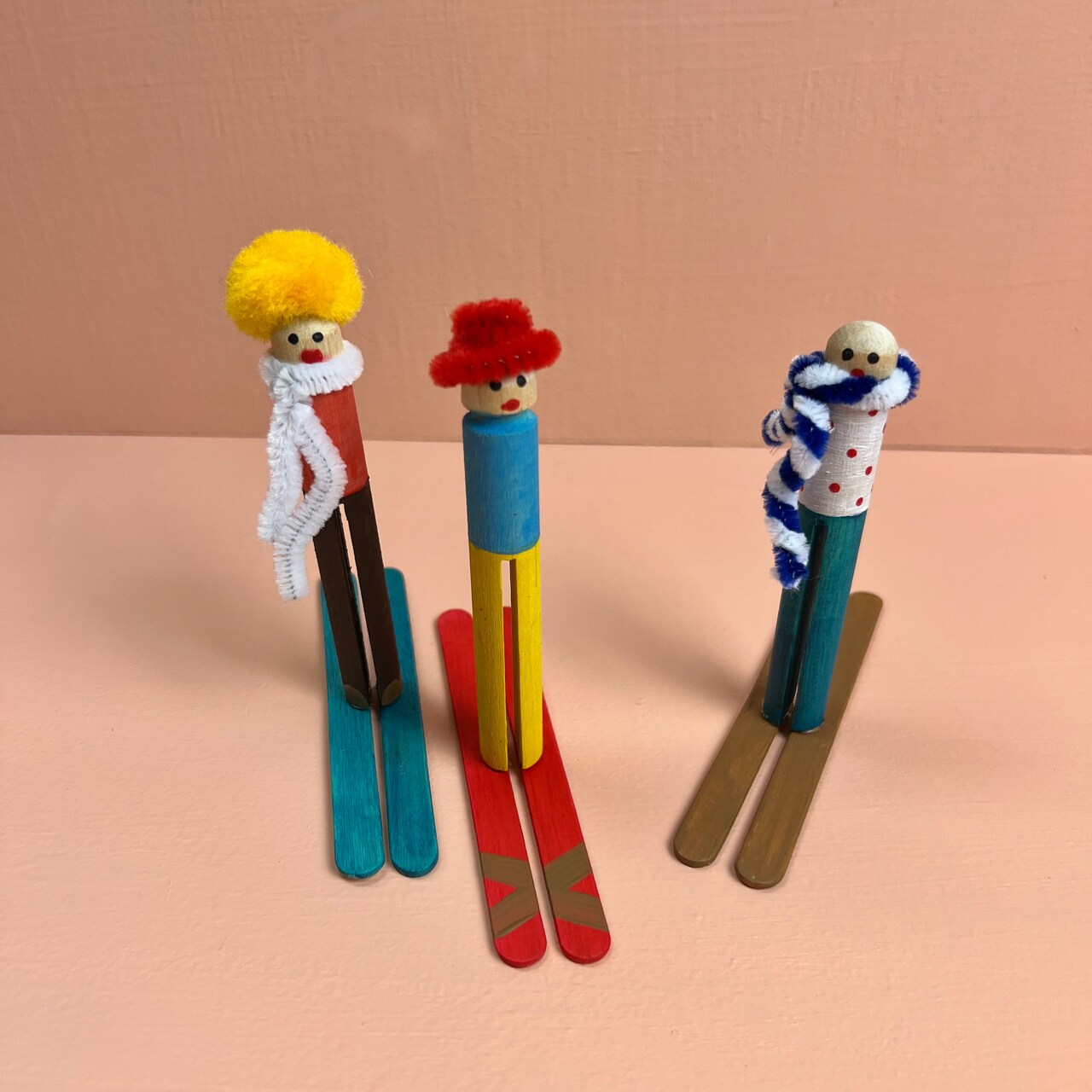 Kids Club: Clothespin Skiing Buddies