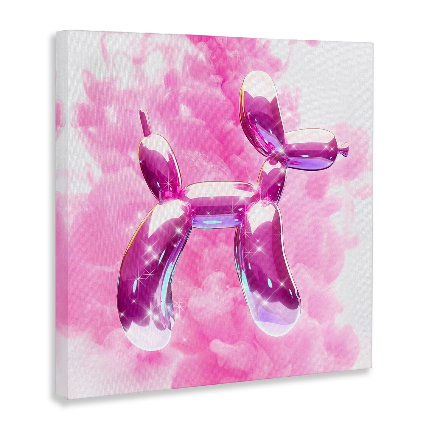 Stupell Industries Sparkle Balloon Dog Canvas Wall Art Design by Ziwei Li