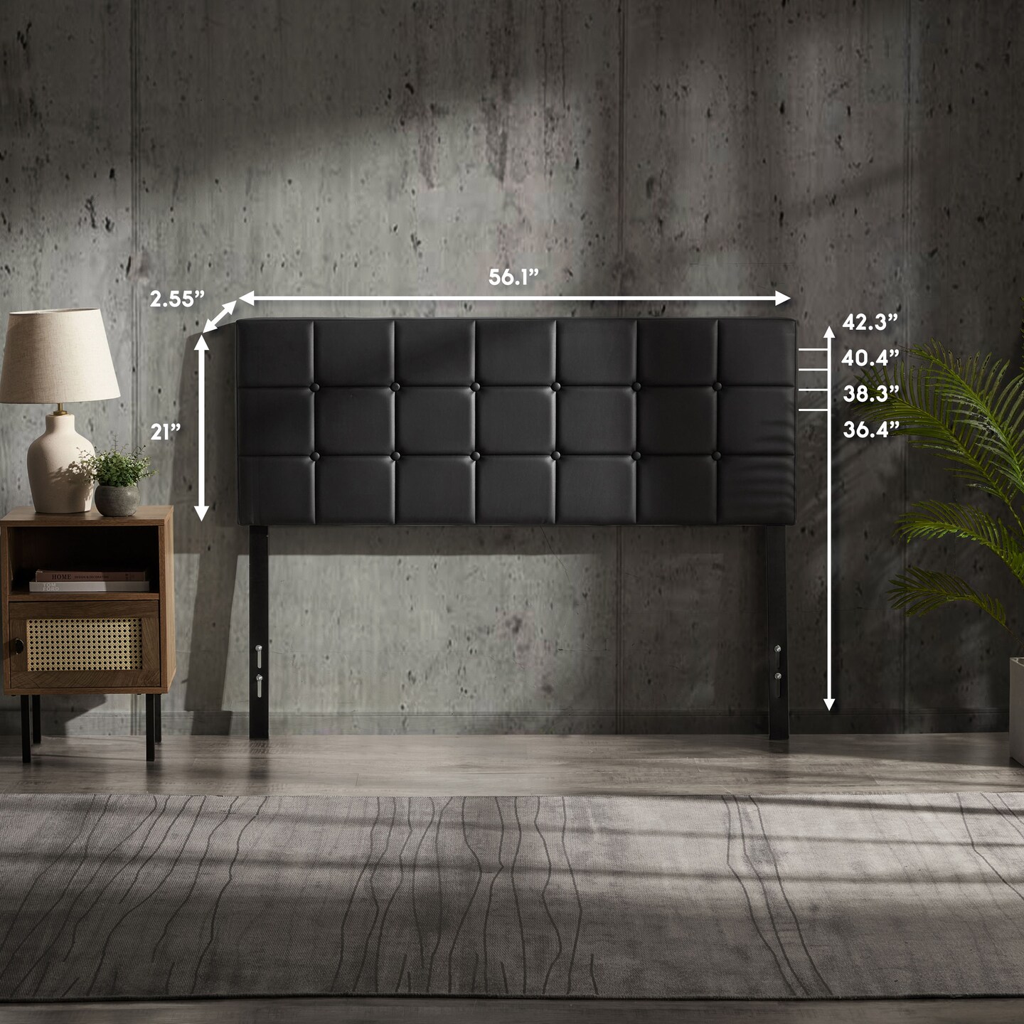 Nestl Button Tufted Upholstered Headboard