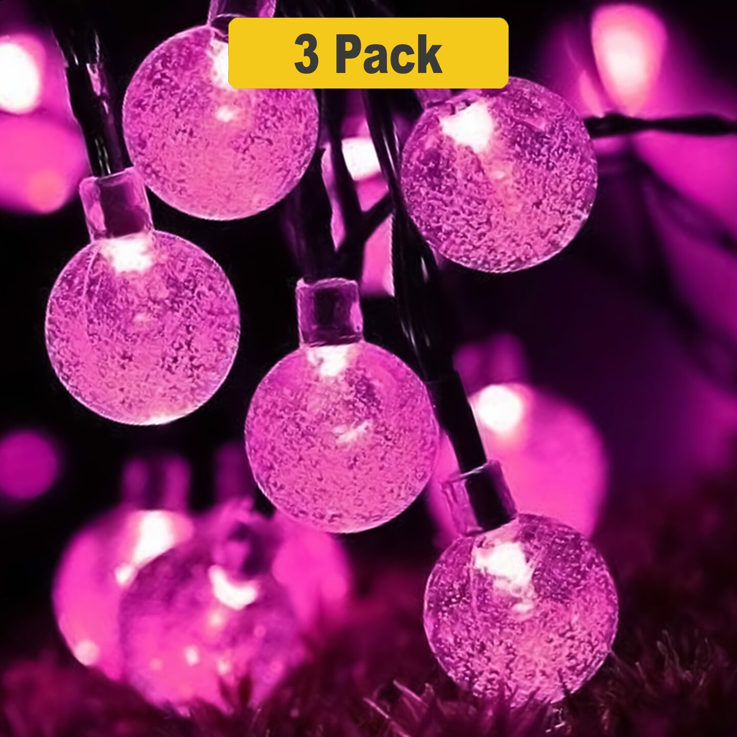 30 LED Solar Bubble Lights with Customizable Modes for Outdoor Decor