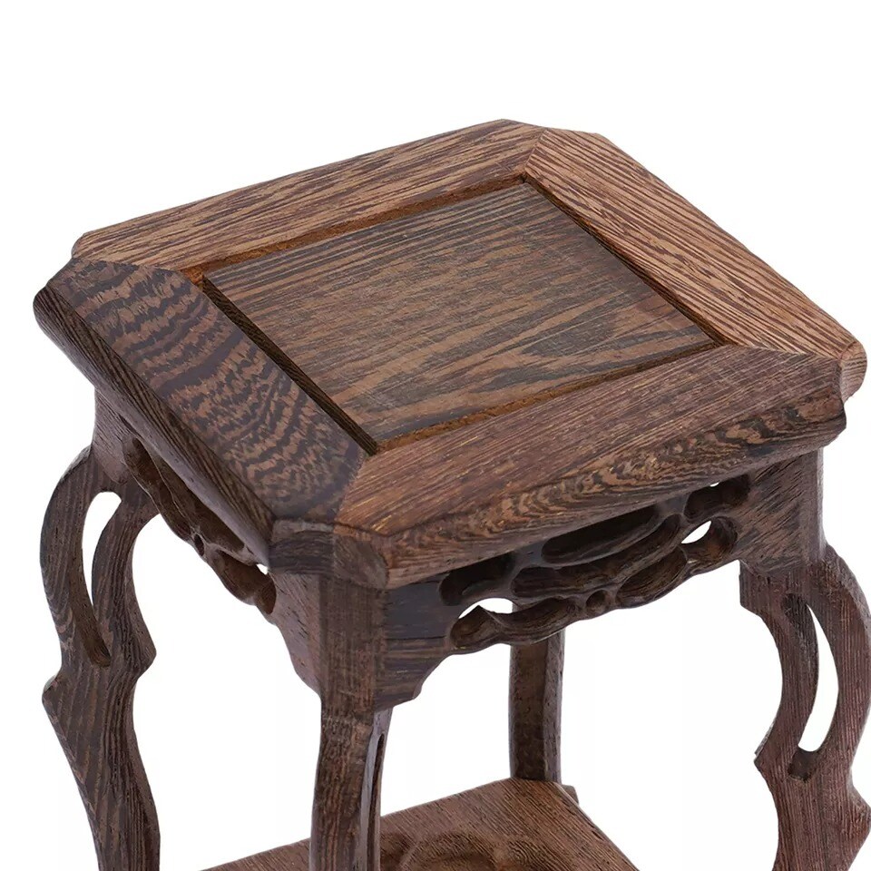 Vintage Wood Bonsai Base For Entryway Flower Pots Bonsai Display Base Decoration