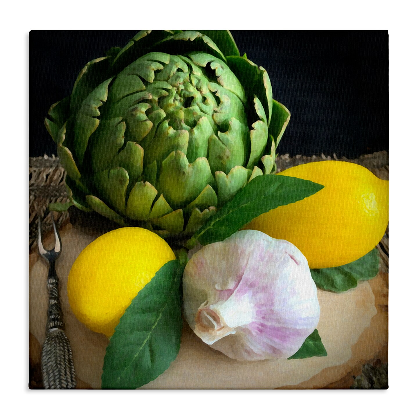 Stupell Industries Fruit & Vegetable Still Life Canvas Wall Art Design by Graffi*tee Studios