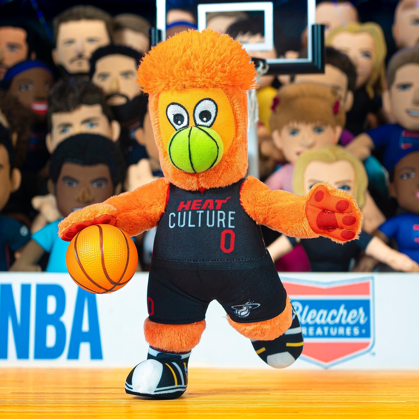 Bleacher Creatures Miami Heat Burnie 10&#x22; Mascot Plush Figure (City Edition Heat Culture)