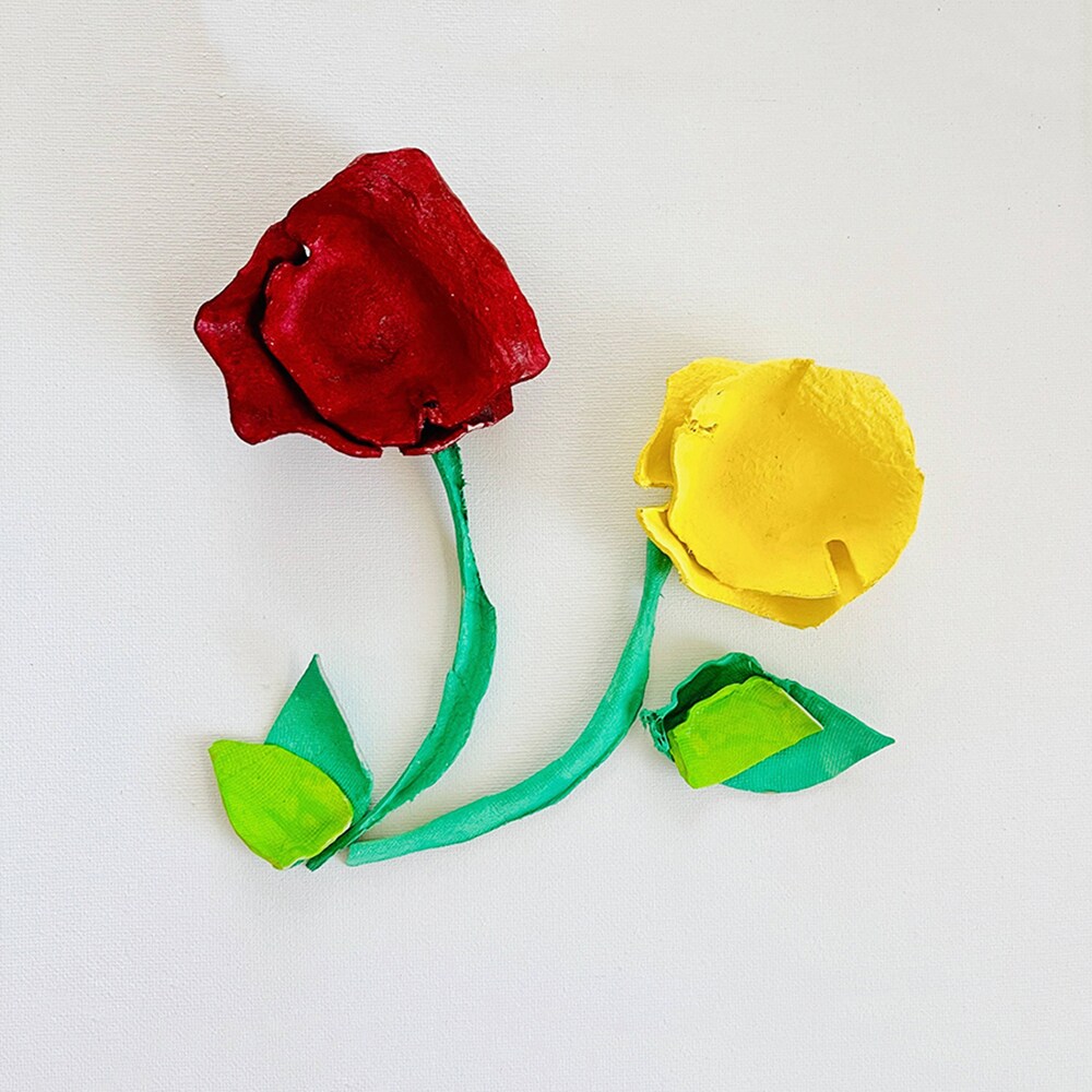How To Make Egg Carton Flowers image 4