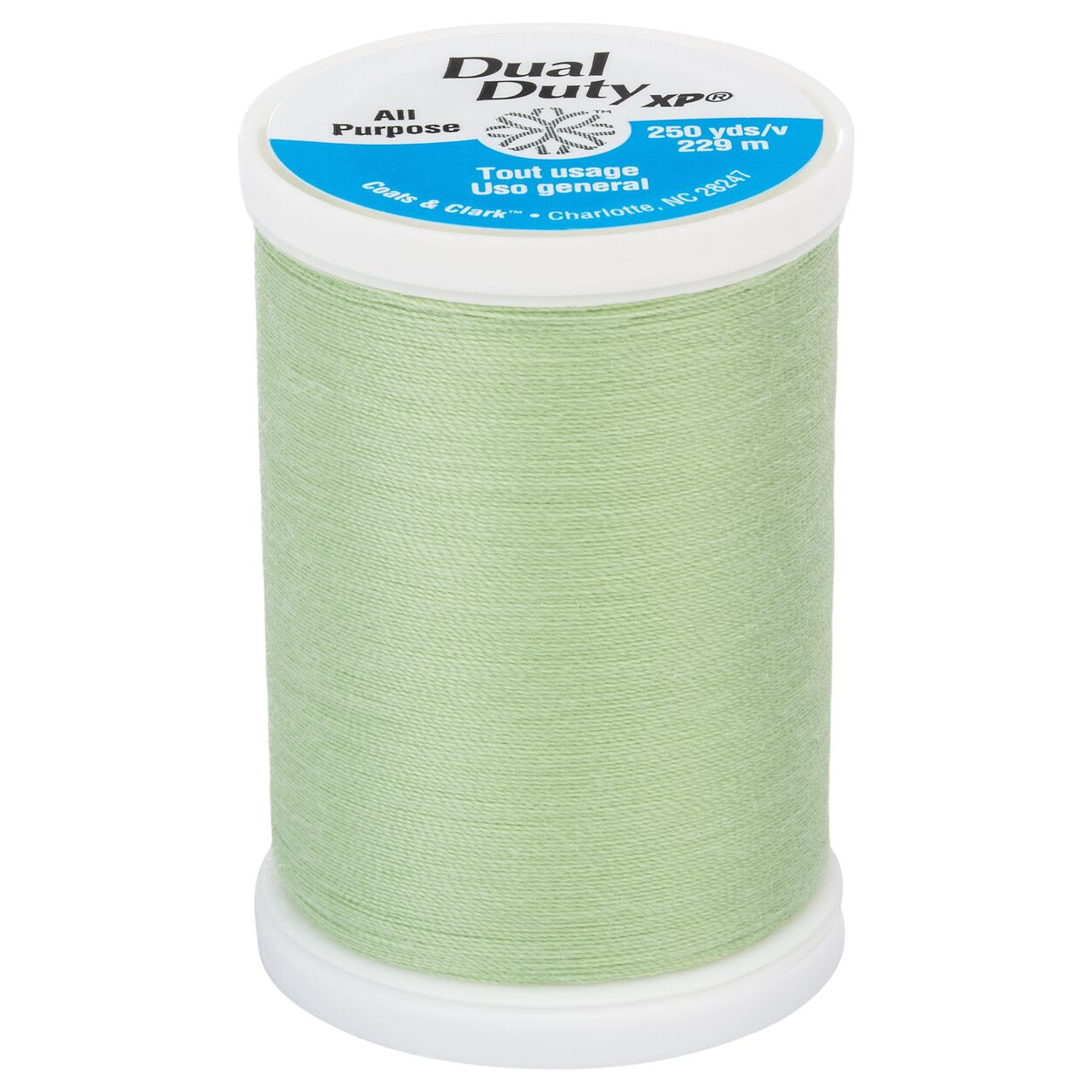 250 yards -- Dual Duty XP -- All Purpose Sewing Thread -- Nile Green Color -- Ref. S910-6420 by Coats & Clark®