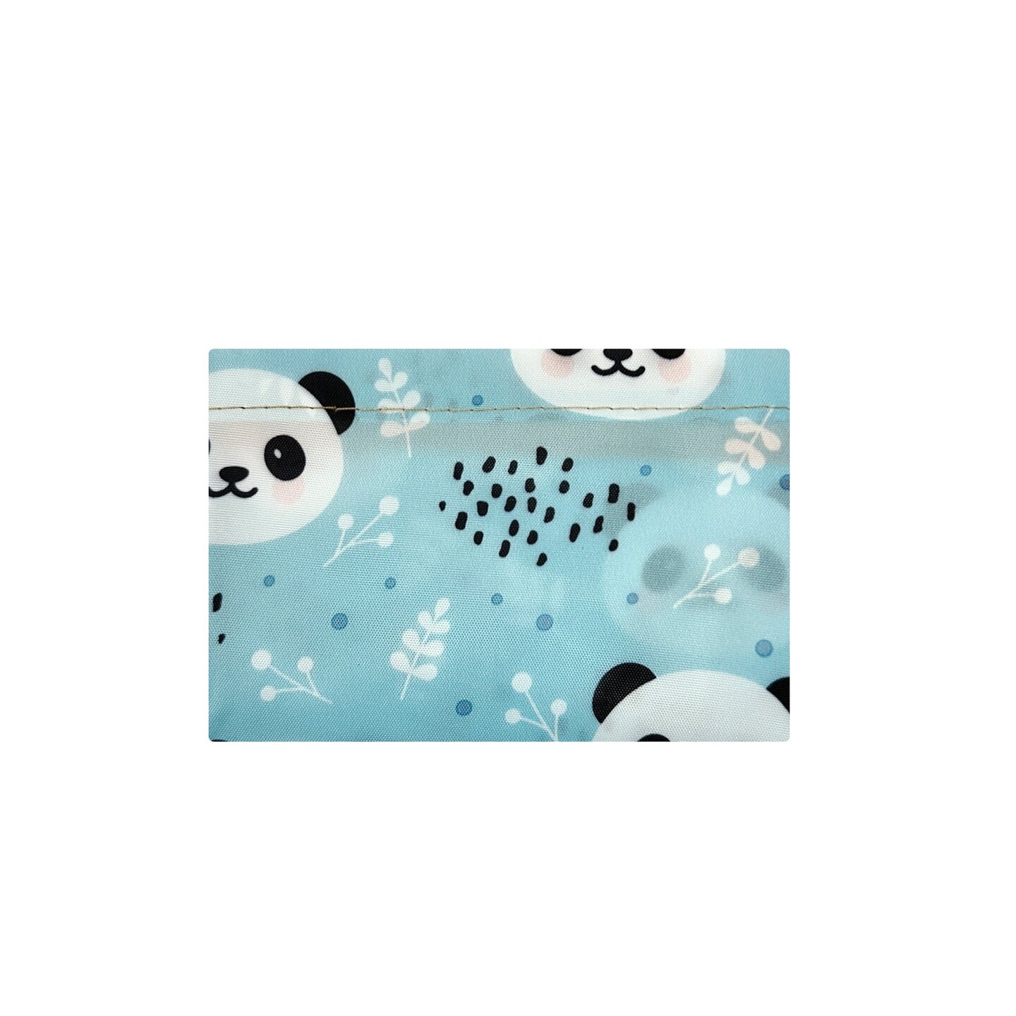 Wrapables Large Foldable Tote Nylon Reusable Grocery Bags, Panda