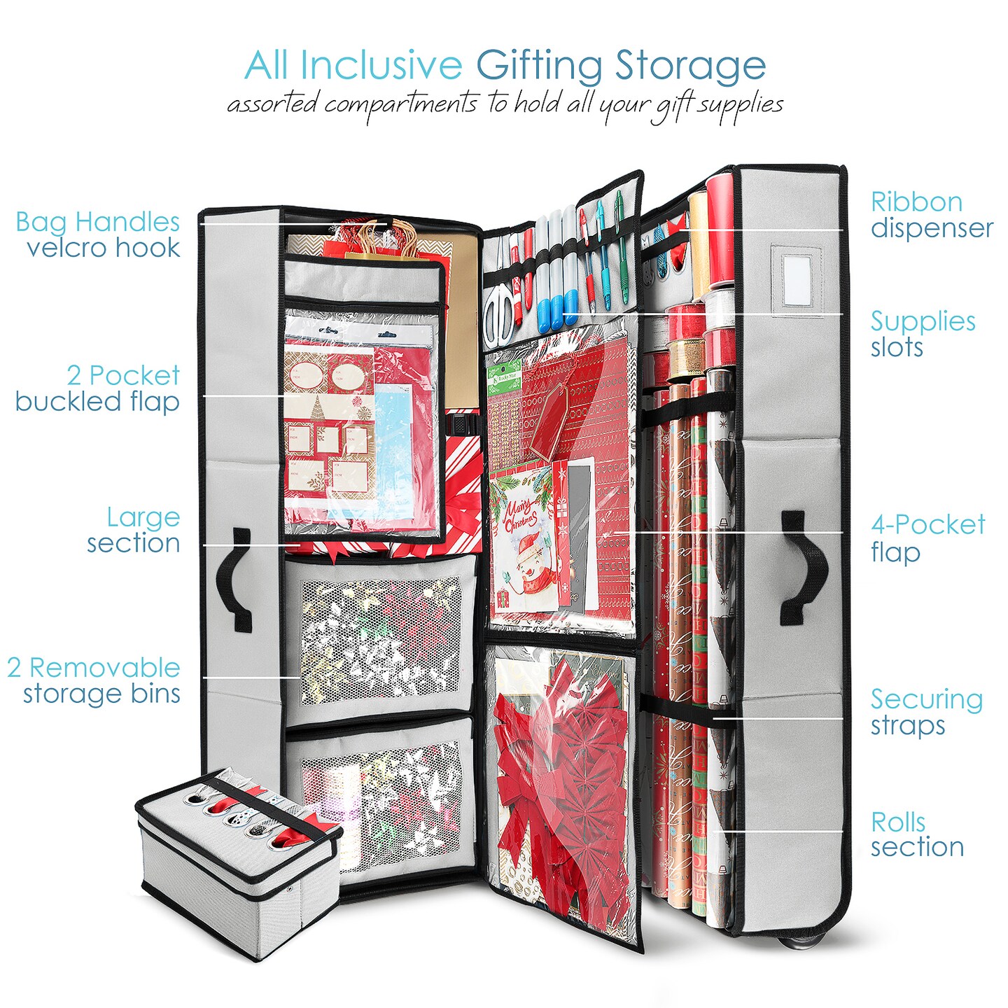 Hearth &#x26; Harbor Wrapping Paper Storage Container