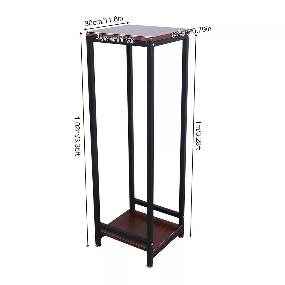 Yard Flower Pot Holder Indoor/Outdoor 37.4 inch Metal Plant Stand Tall Pedestal