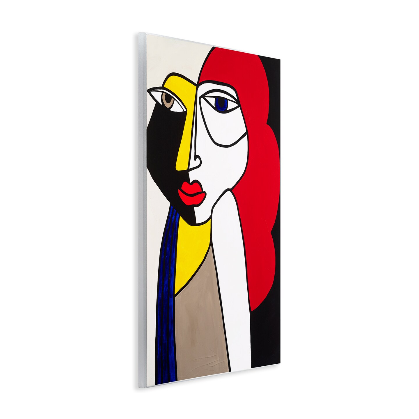 Stupell Industries Her Abstract Cubism Face Wall Plaque Art Design by Ruth Fromstein