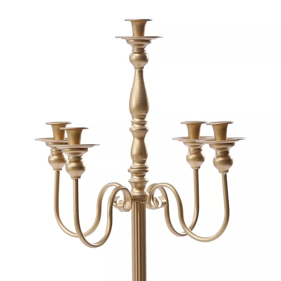 48 Inches 5 Arm Floor Candle Candelabras Table Centerpiece Wedding Dinner Decor