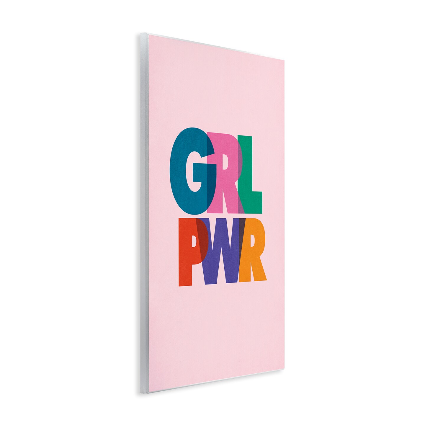 Stupell Industries Girl Power Pastel Text Wall Plaque Art Design by Nataly White