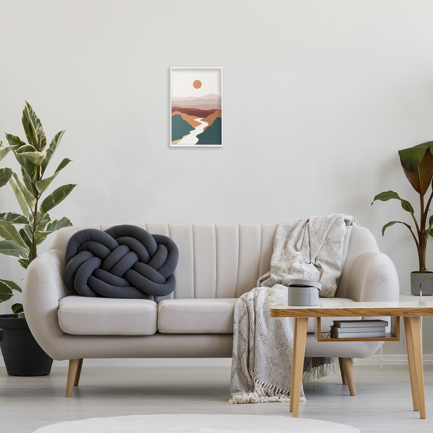 Stupell Industries Natural Mountain Valley Framed Giclee Wall Art Design by Omar Escalante