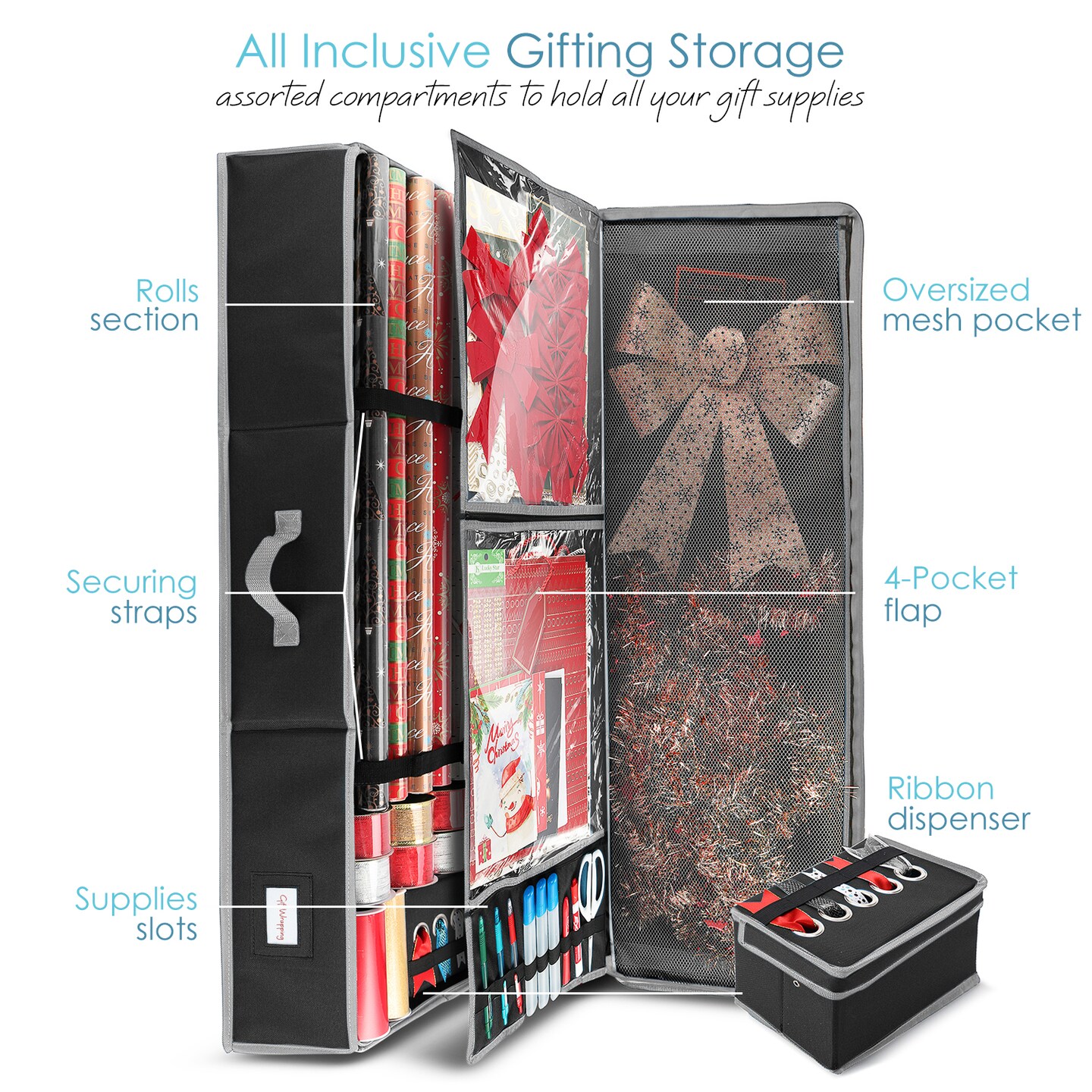 Hearth &#x26; Harbor Wrapping Paper Storage Container