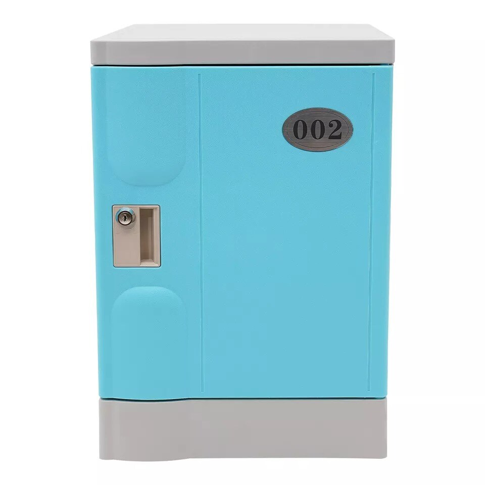 2-tiers Storage Cabinet Bedroom Lockable Storage Cabinet Nightstand With Keys