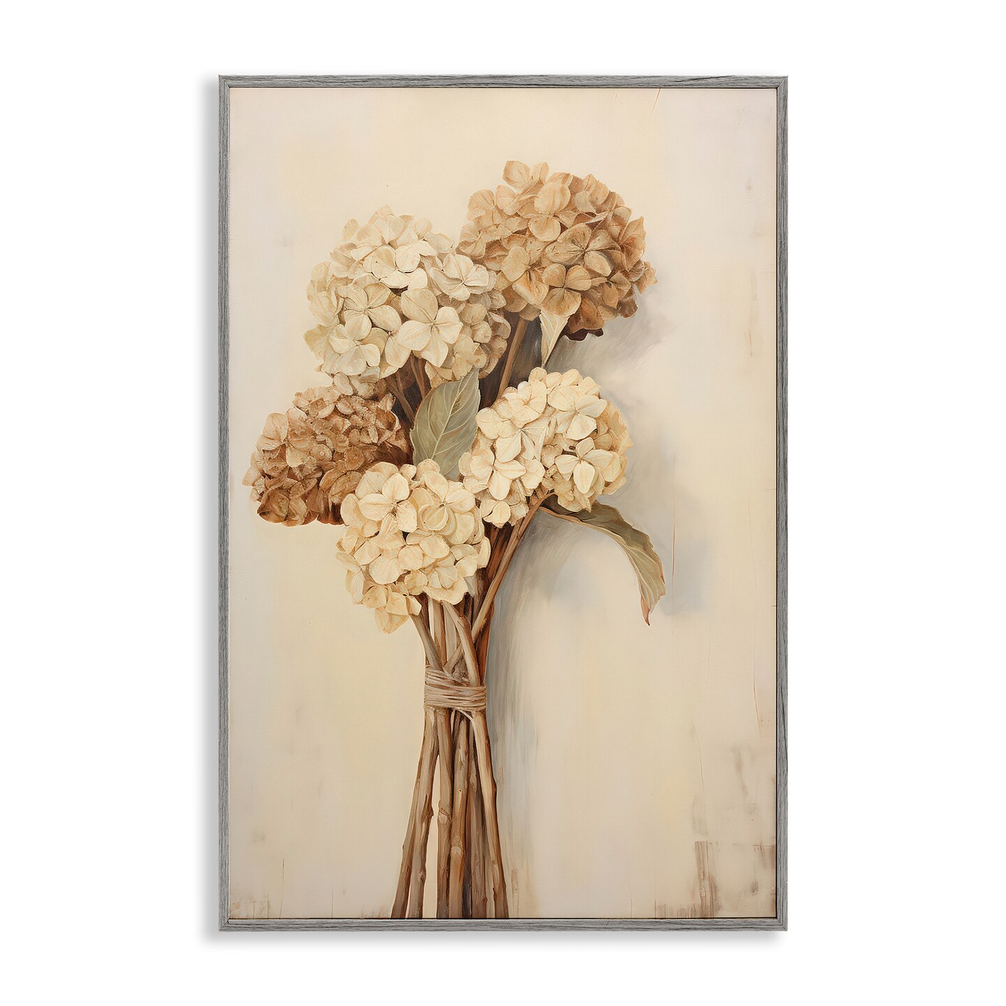 Stupell Industries Vintage Hydrangea Bundle Framed Giclee Wall Art Design by Petals Prints Design