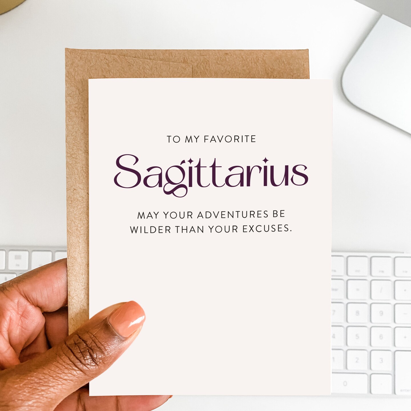Sagittarius Zodiac Birthday Card | Funny Birthday Card | Astrology Birthday Card | Birthday Card for BFF | Card for Her | Birthday Gift