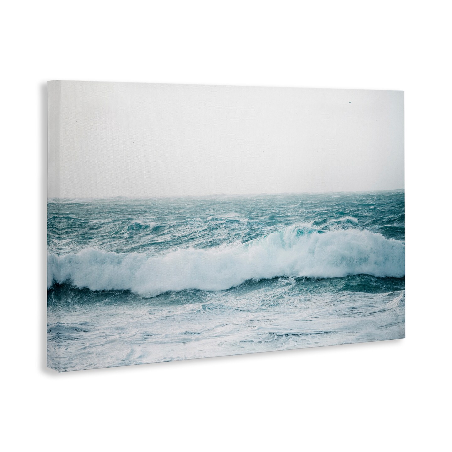 Stupell Industries Beach Waves Horizon Canvas Wall Art Design by Nataly White