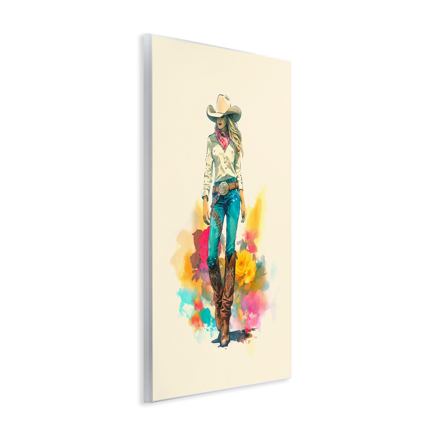 Stupell Industries Prairie Princess Cowgirl Wall Plaque Art Design by Andrea Haase