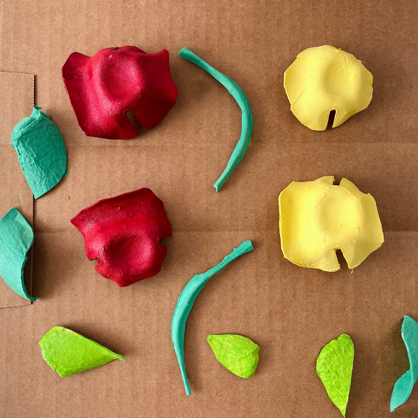 How To Make Egg Carton Flowers image 3