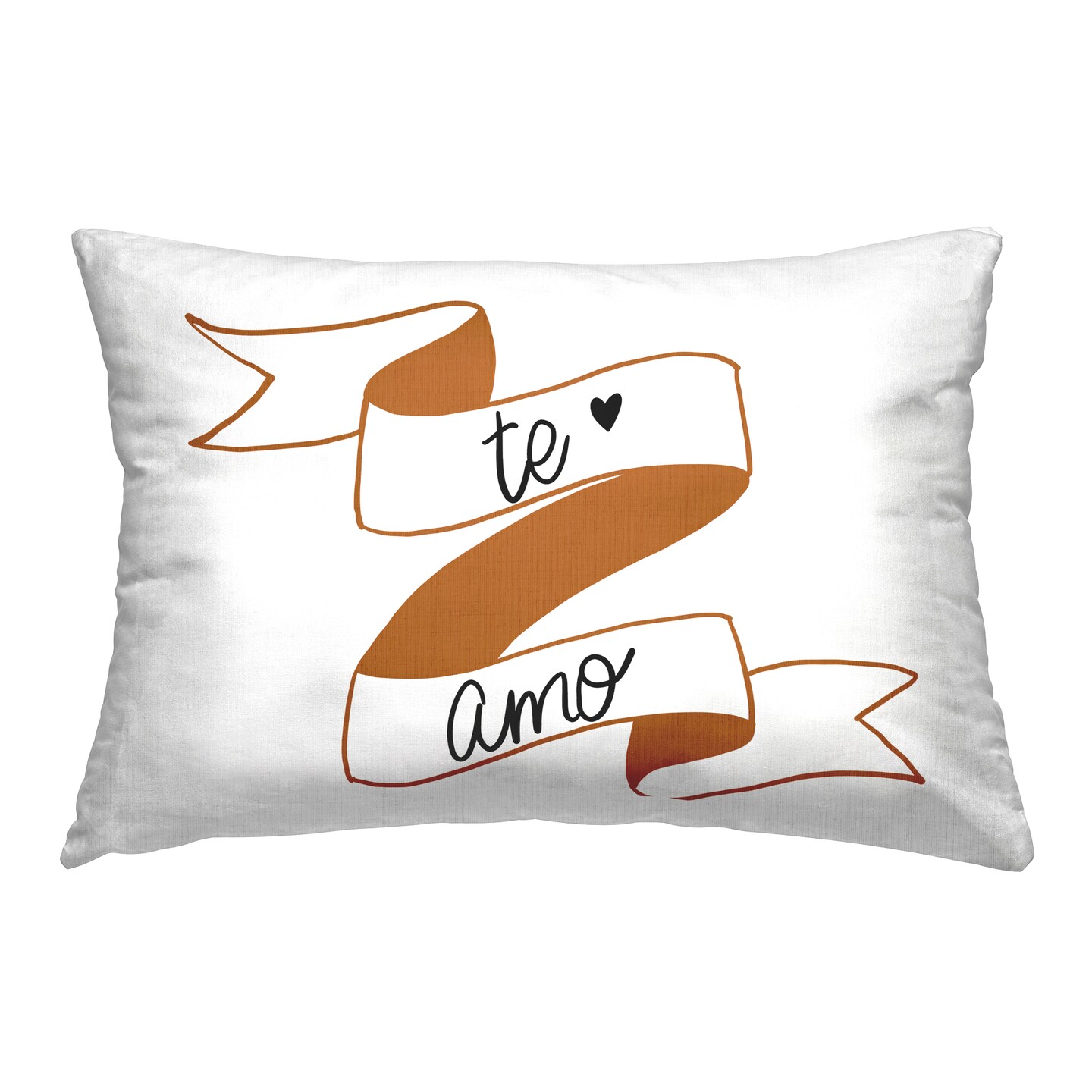 Stupell Industries Te Amo con Cinta Decorative Printed Throw Pillow