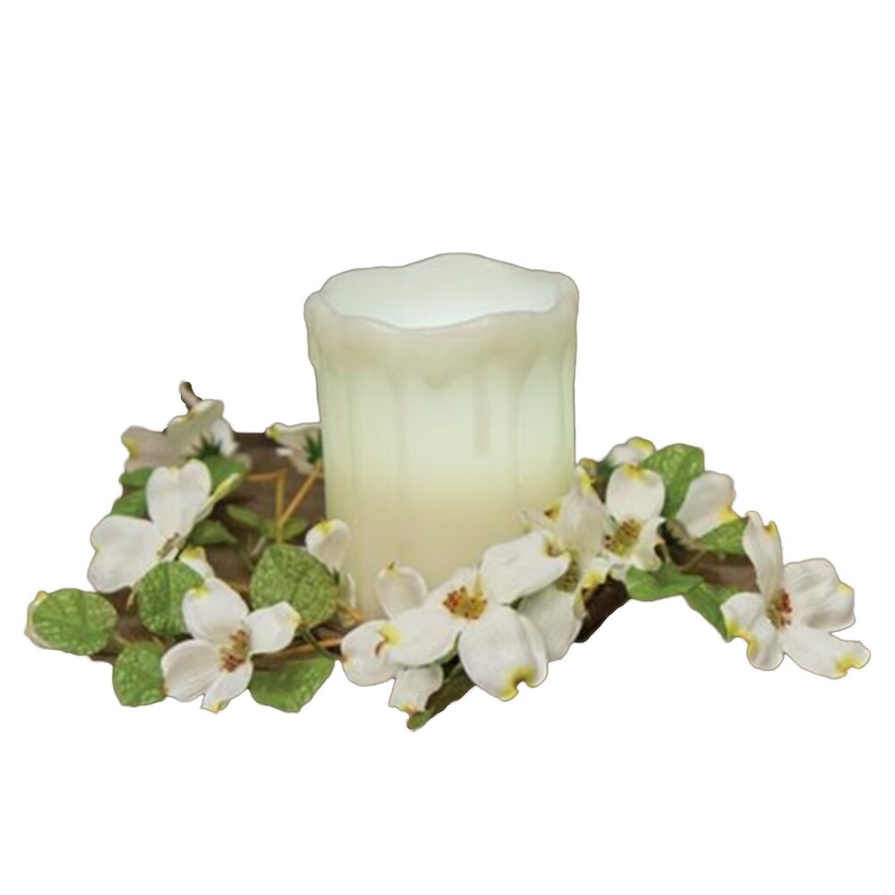 Cream English Dogwood Ring 3.5&#x22;