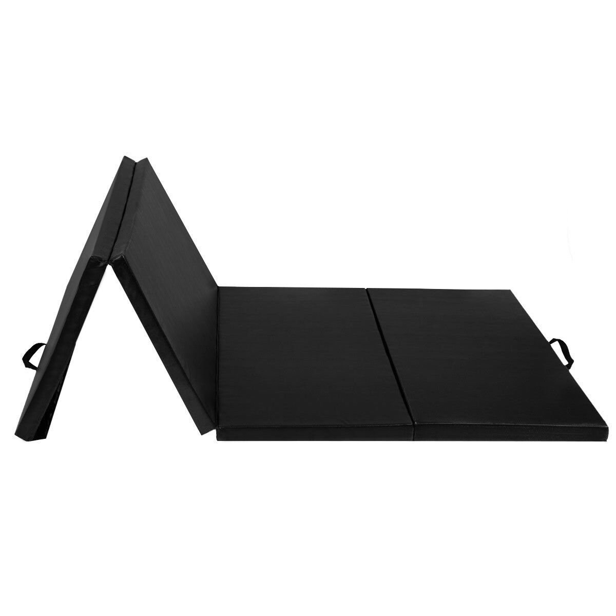 Black 4X10x2 Folding Panel Gym Fitness Exercise Gymnastics Mat