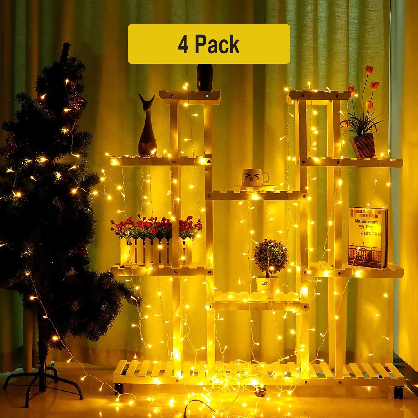 Ghostly Glow 100 LED String Lights For Christmas Decor