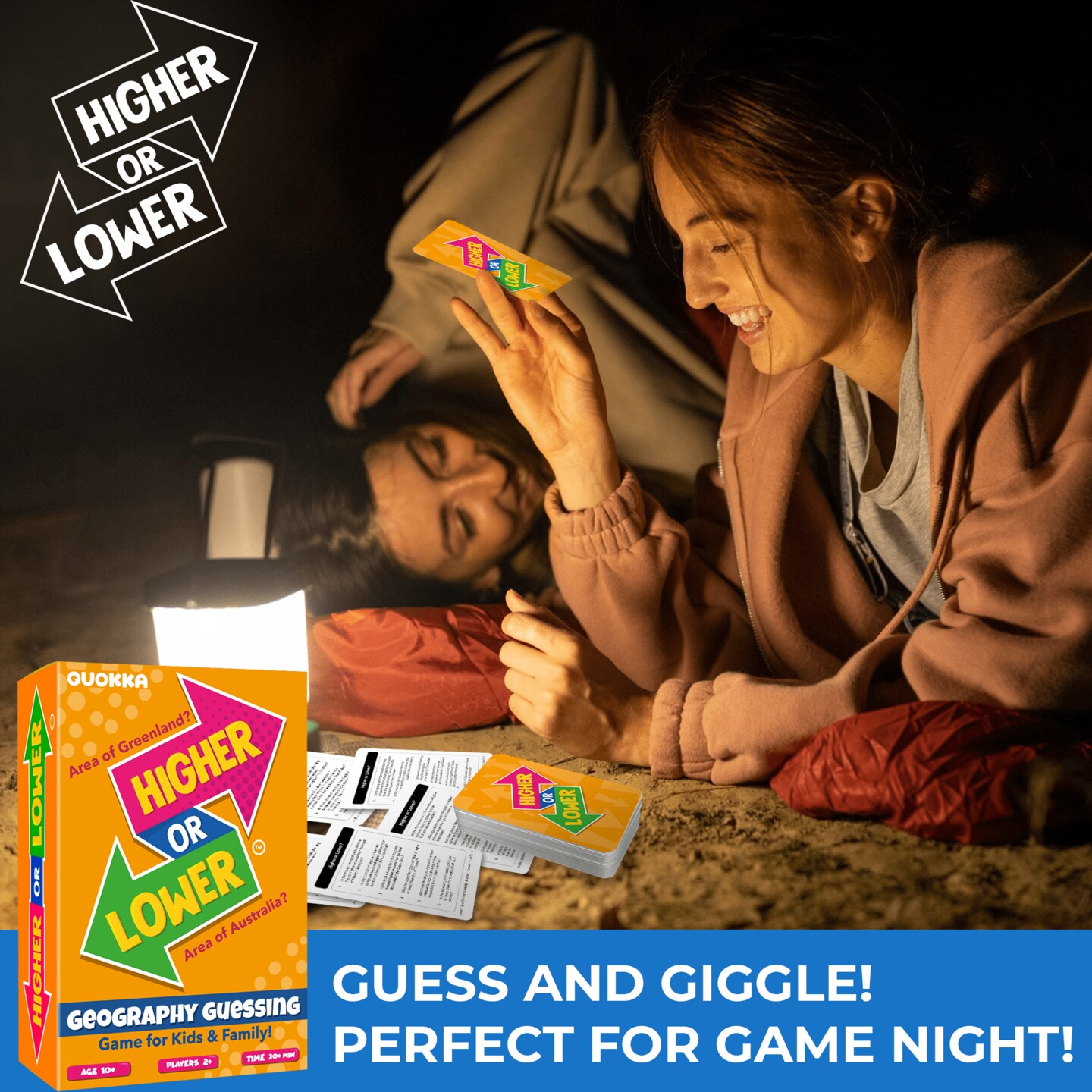 Higher or Lower Geography Family Board Game