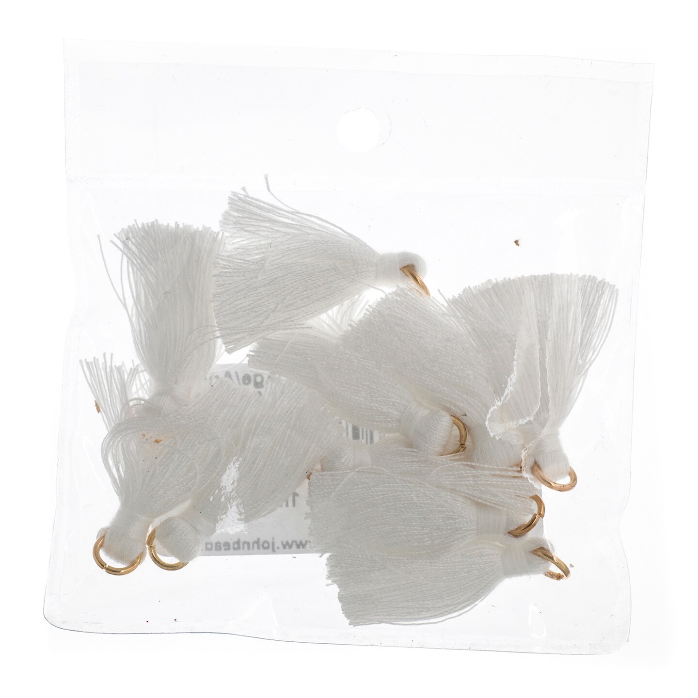 John Bead 1in Poly Cotton Tassels, 10pcs