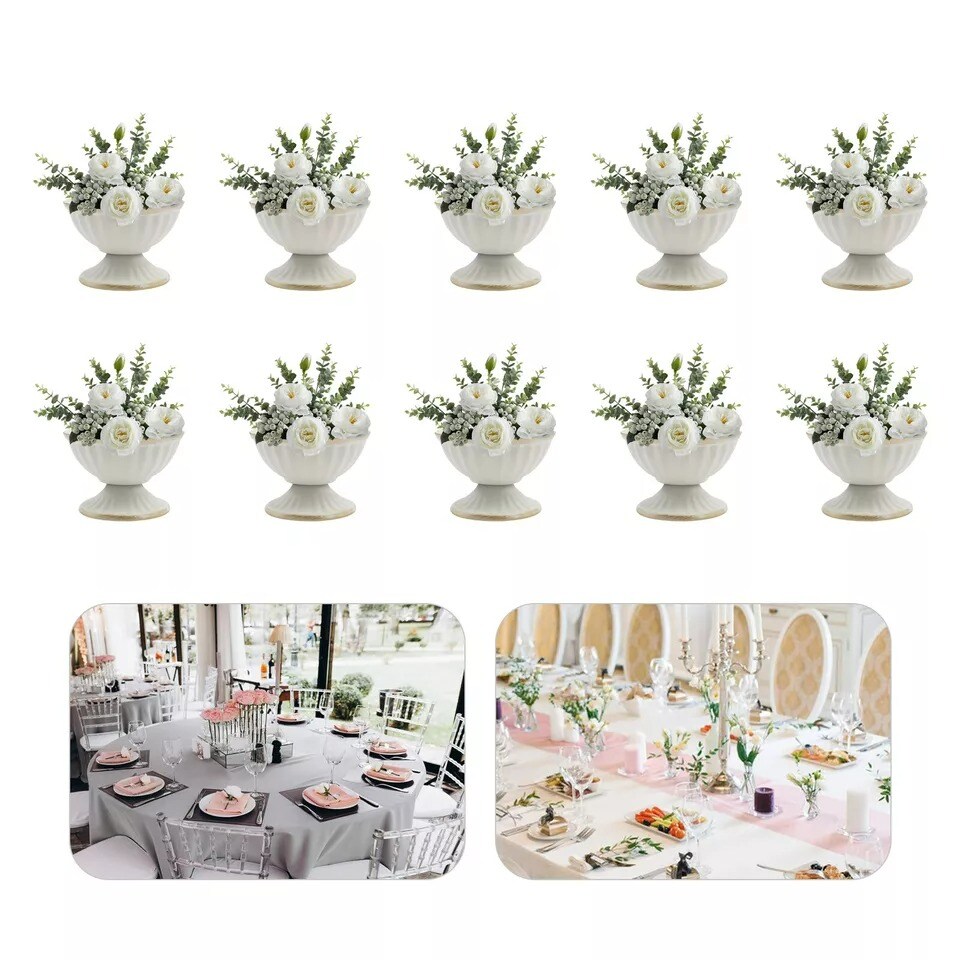 10pcs Vase Wedding Flower Vase Decor Stand For Party Christmas Table Decor Home