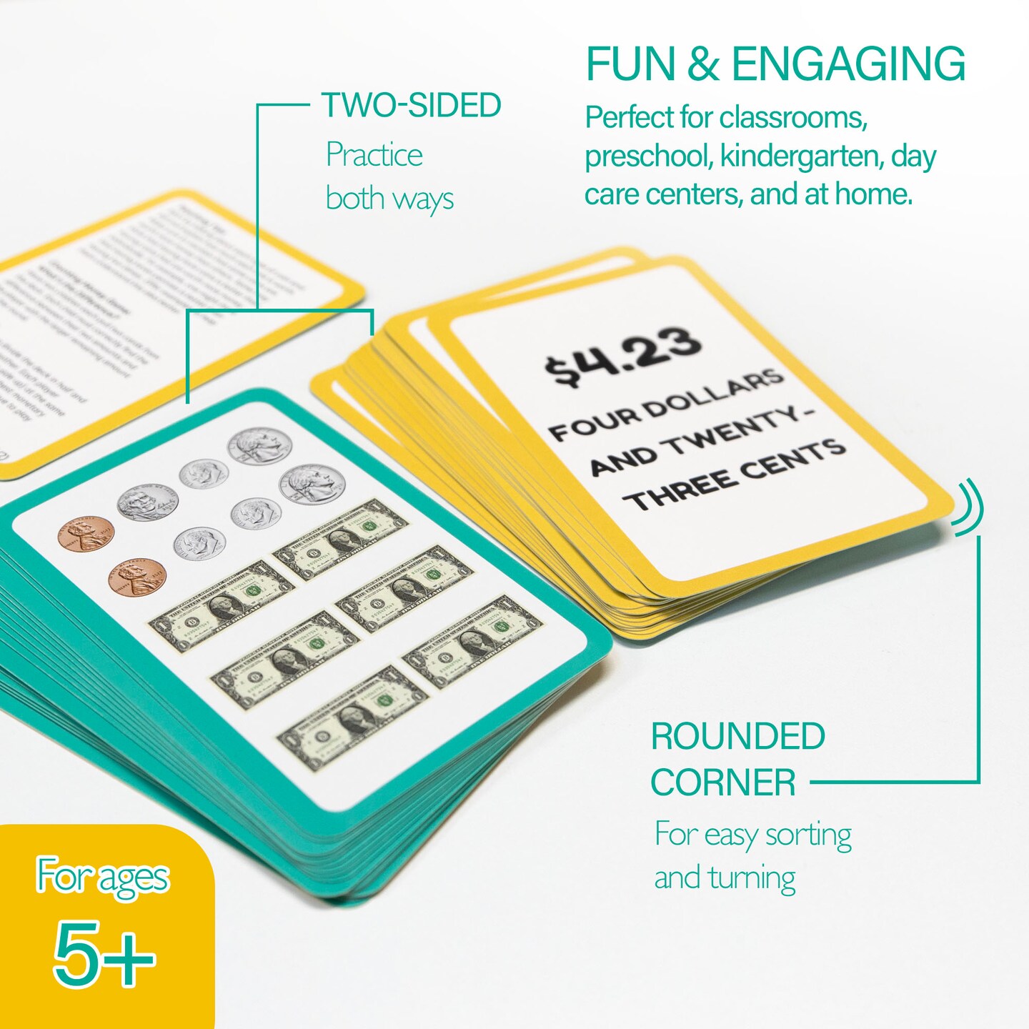 BAZIC Flash Cards Money (36/Pack)