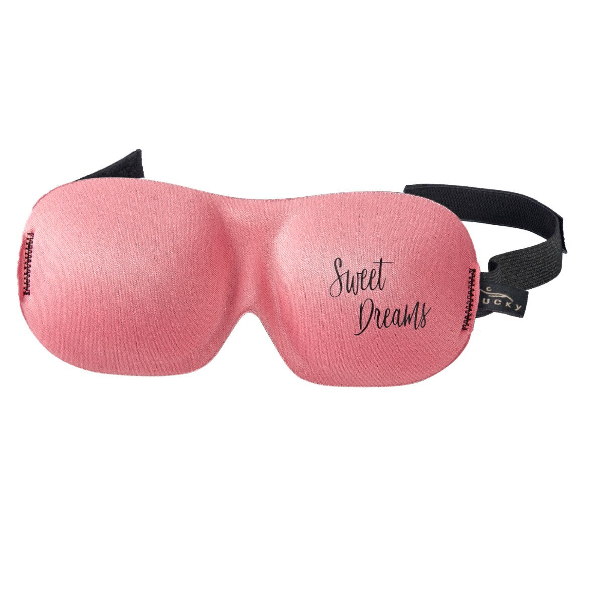 Contemporary Home Living 7.75" Flamingo Pink "Sweet Dreams" Unisex Adjustable Sleep Mask