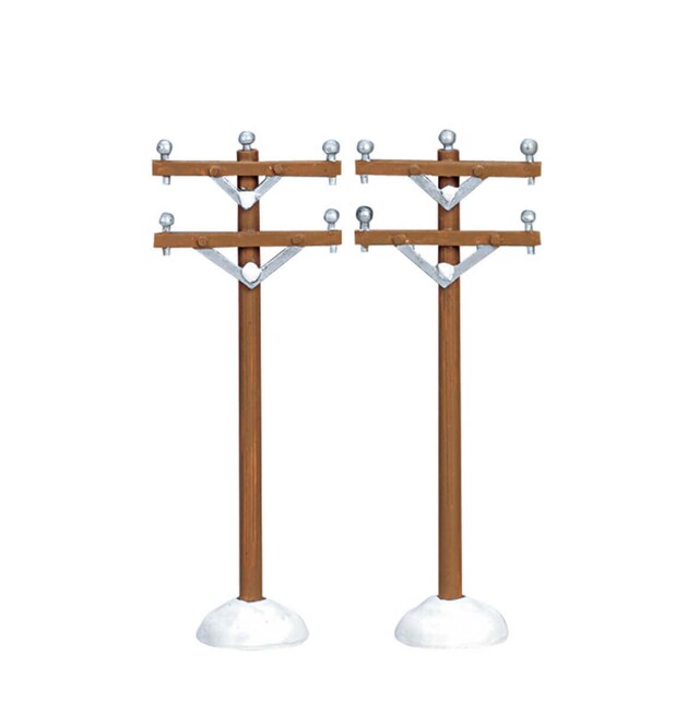 Lemax Telephone Poles Set of 2