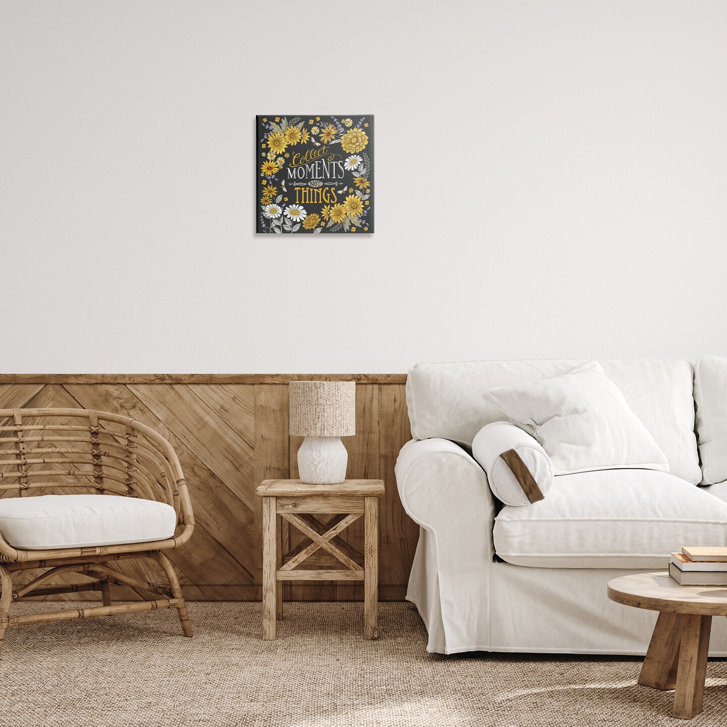 Stupell Industries Collect Moments Not Things Canvas Wall Art Design by Deb Strain