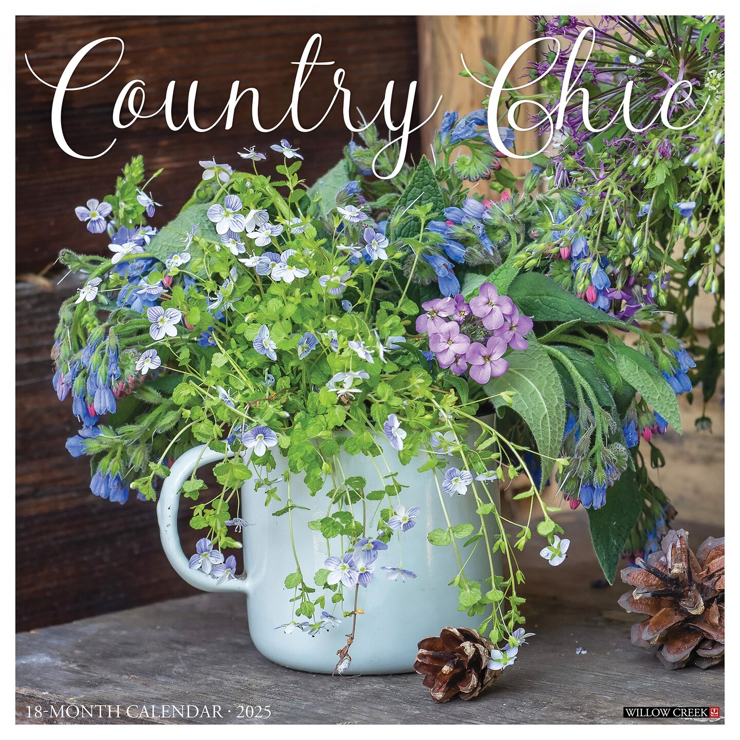Country Chic 2025 Wall Calendar