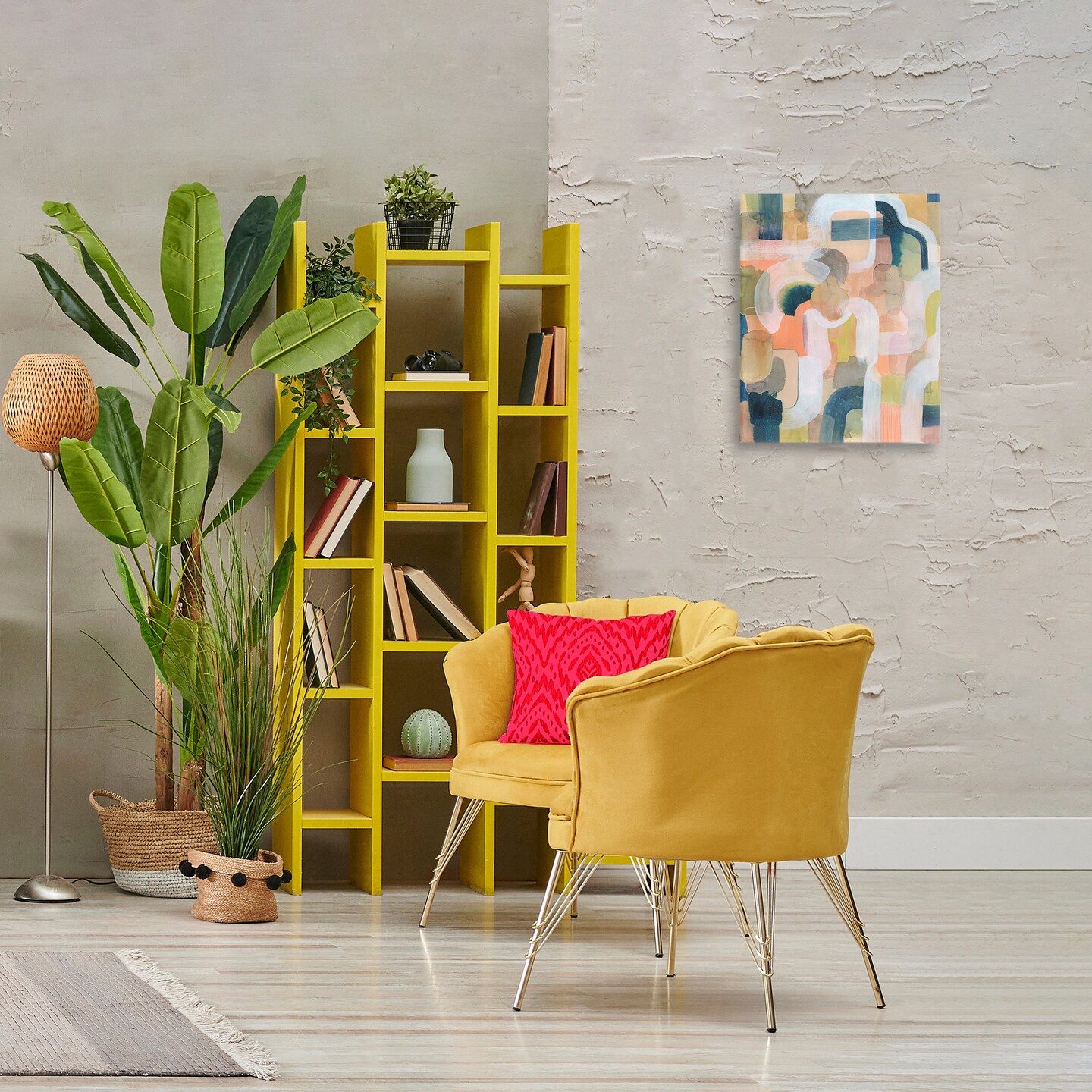 Stupell Industries Layered Curved Arches Canvas Wall Art Design by Joris Hoefnagel