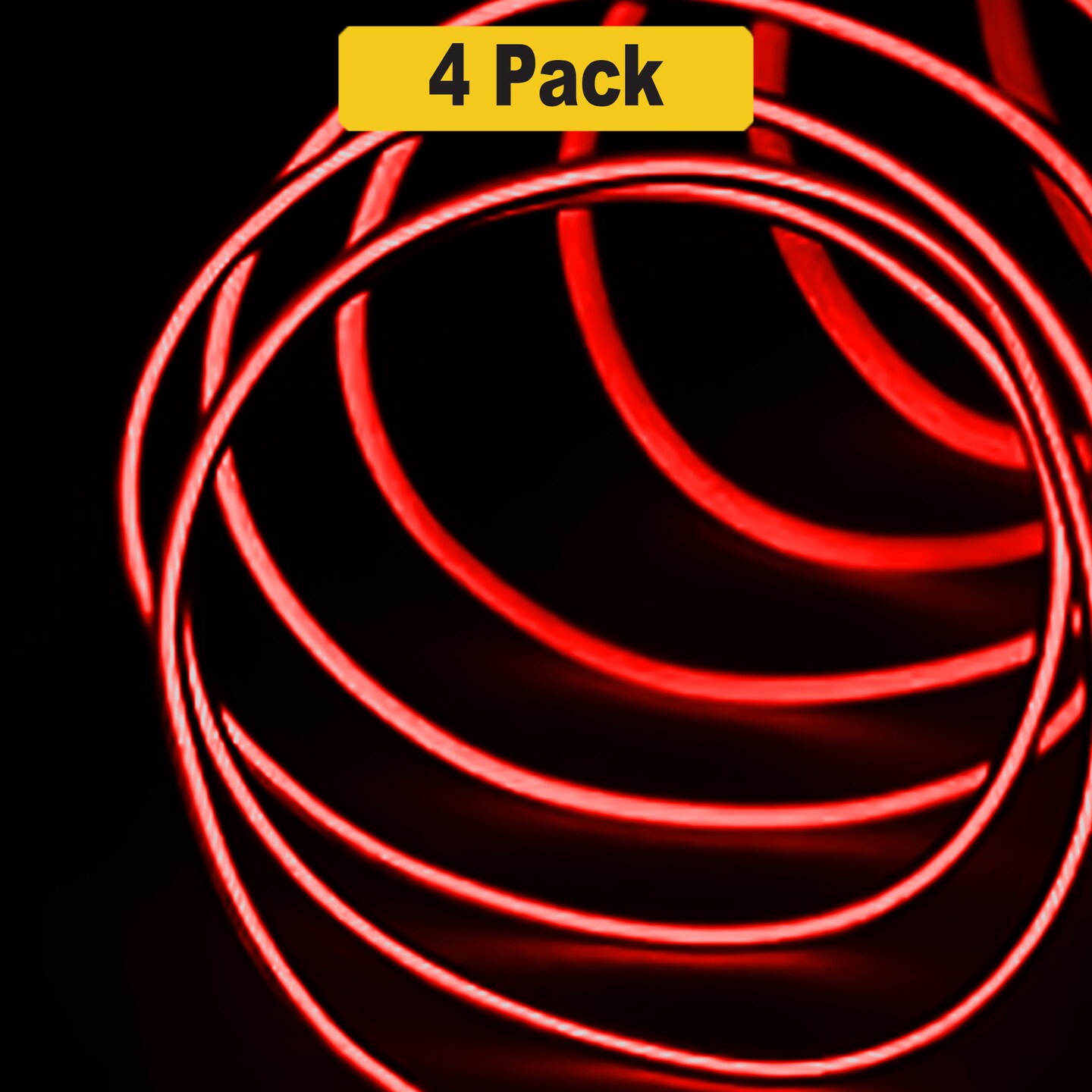 Wearable Neon Glow Wire — 9ft Flexible Light, Clip-On, Battery Operated