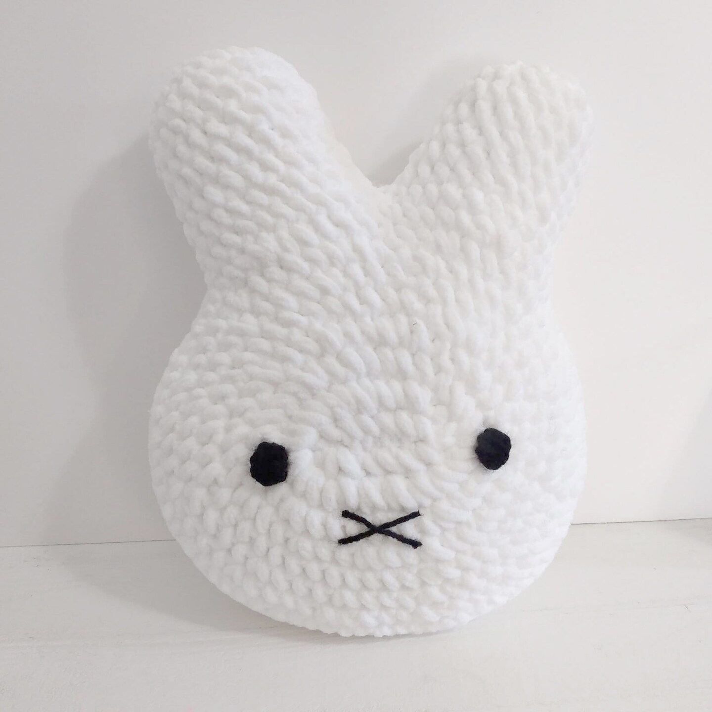 Handmade crochet Miffy bunny pillow cushion MakerPlace by Michaels