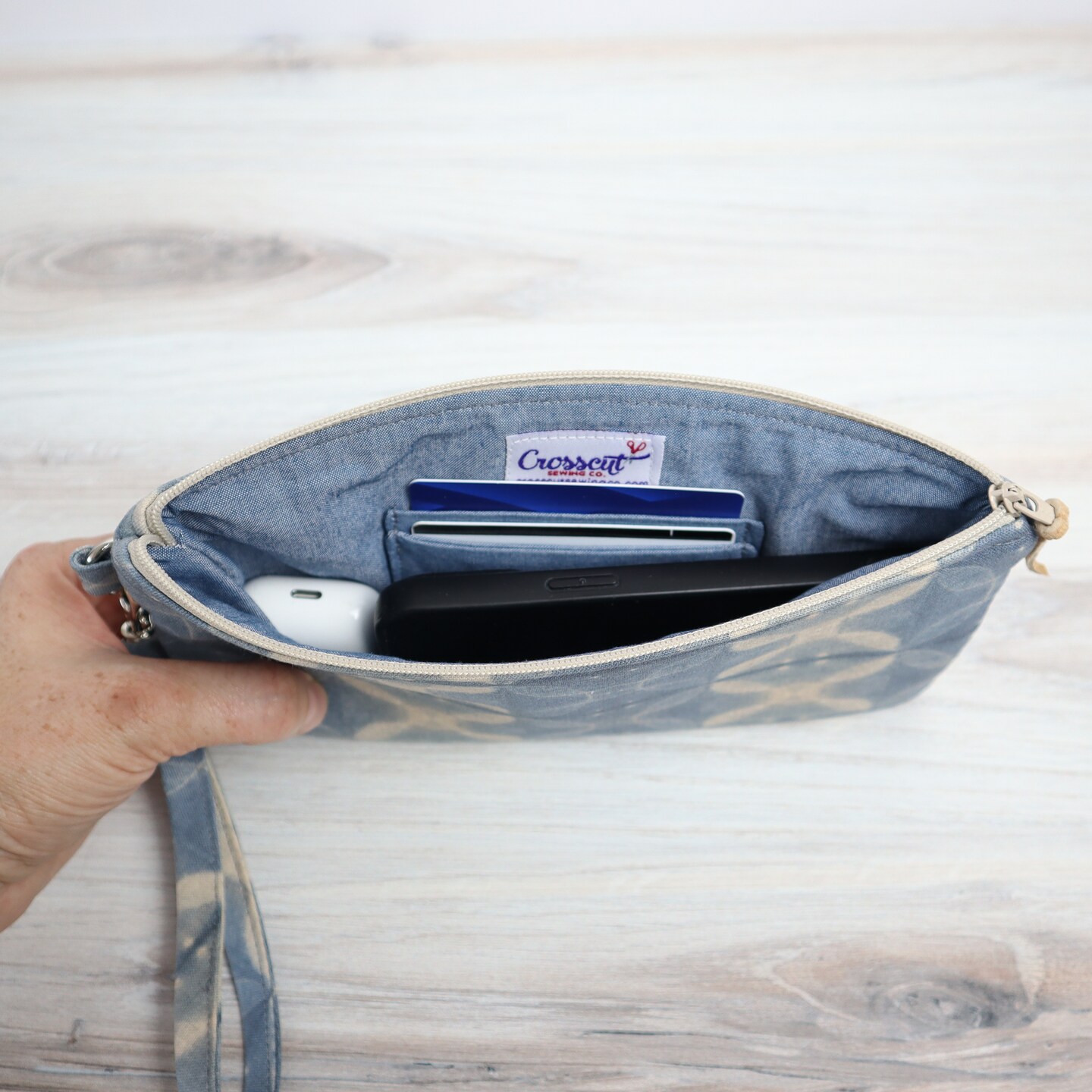 Crosscut Sewing Co.&#xAE; Wristlet Sewing Kit - Beginner Sewing Project Kit