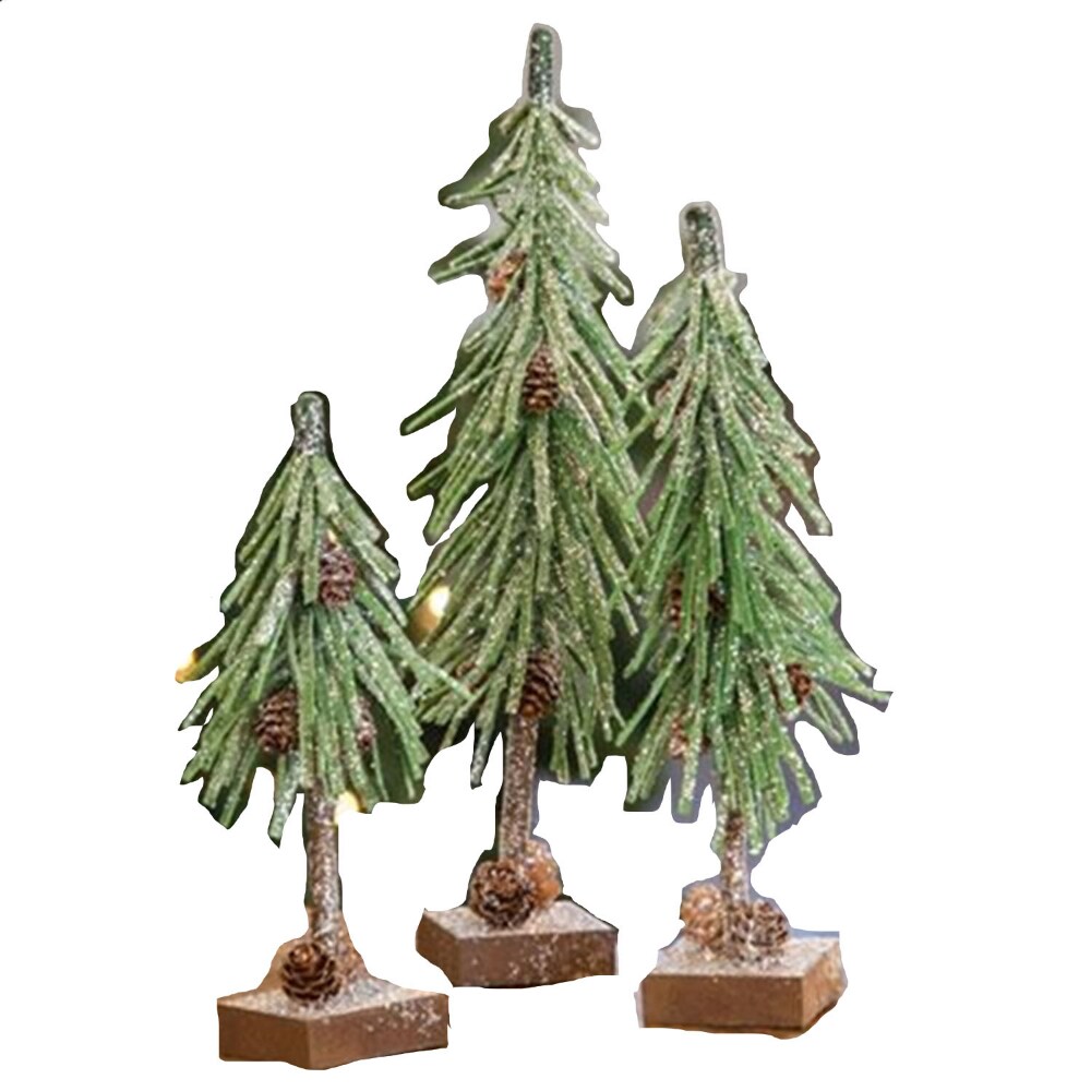 Glittered Pinecone Tree 8&#x22;