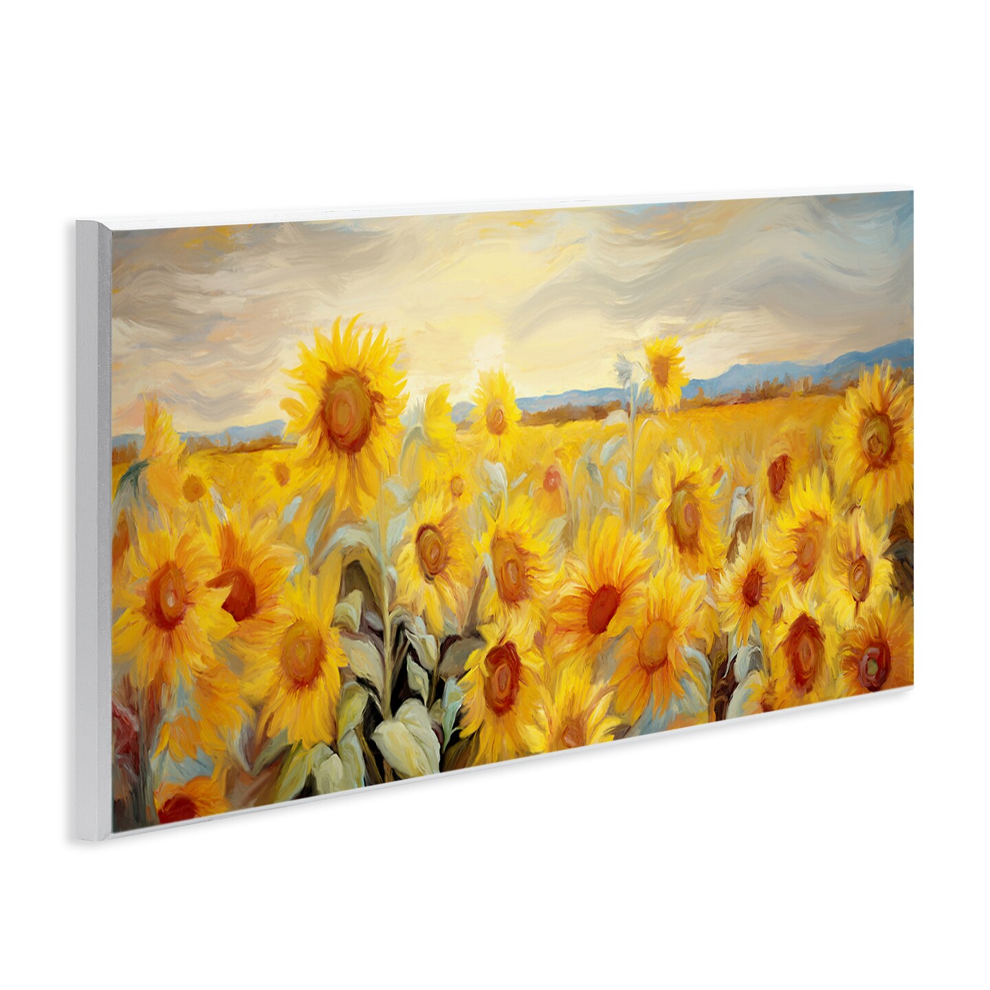 Stupell Industries Panoramic Sunflower Field Wall Plaque Art Design by Ramona Murdock