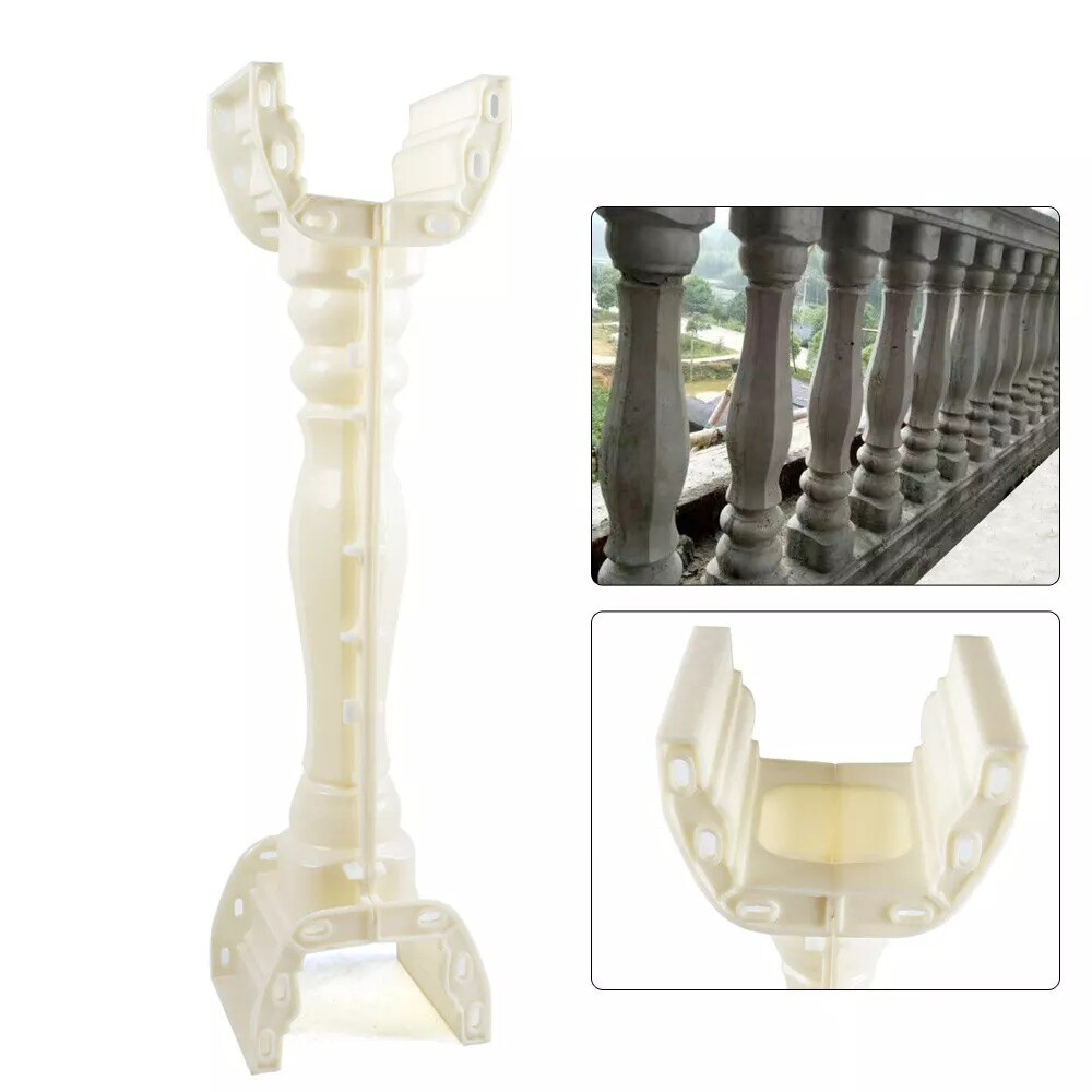2Pcs 89CM Roman Column Railing Concrete Plaster Casting Mould Balustrades Mold