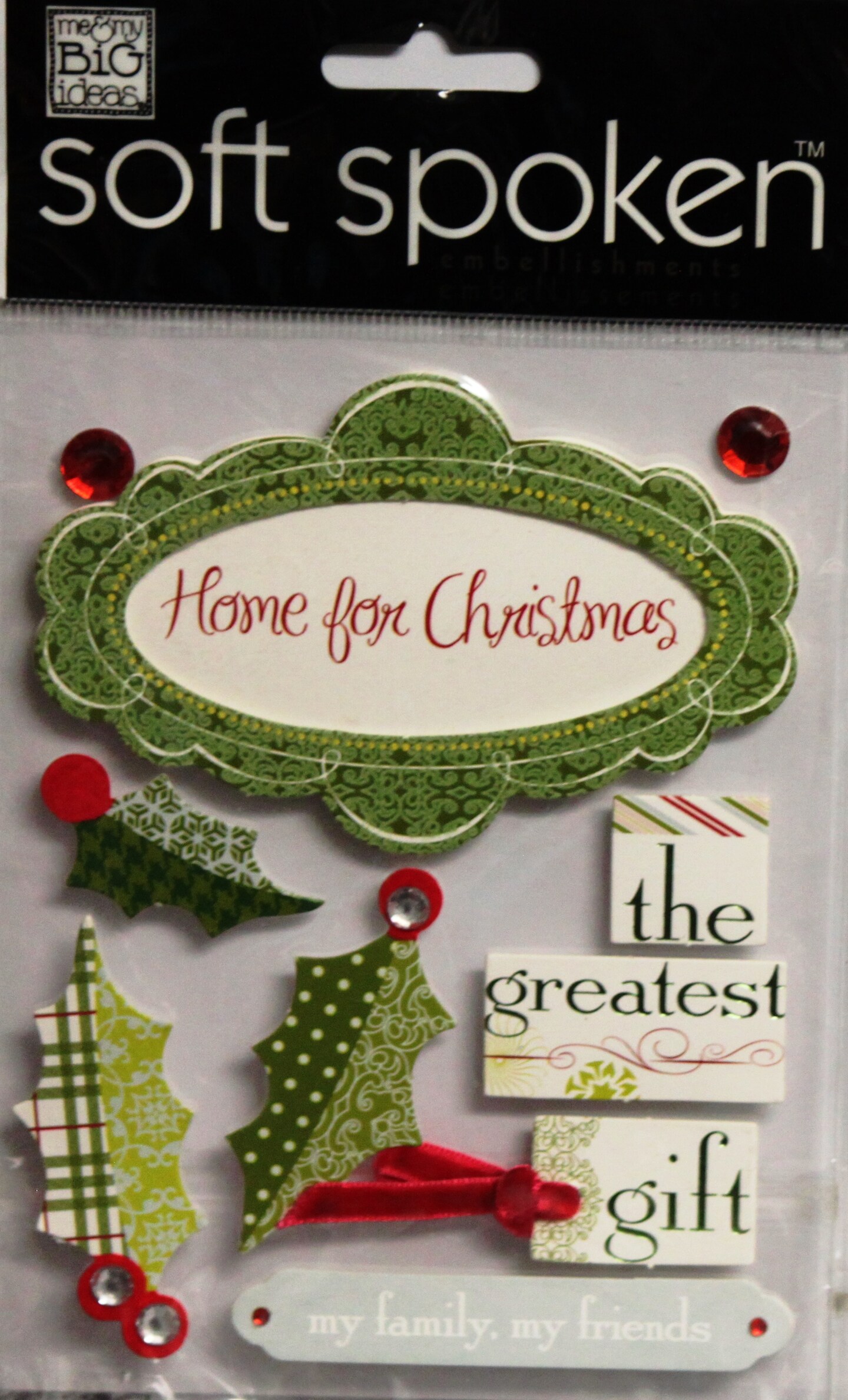 Soft Spoken Home For Christmas Dimensional Stickers