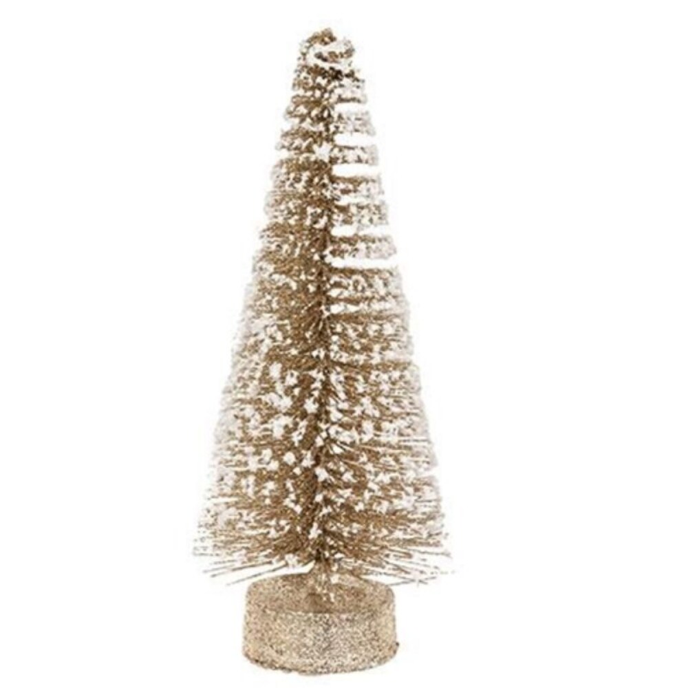 Champaign White Glitter Tree 8&#x22;