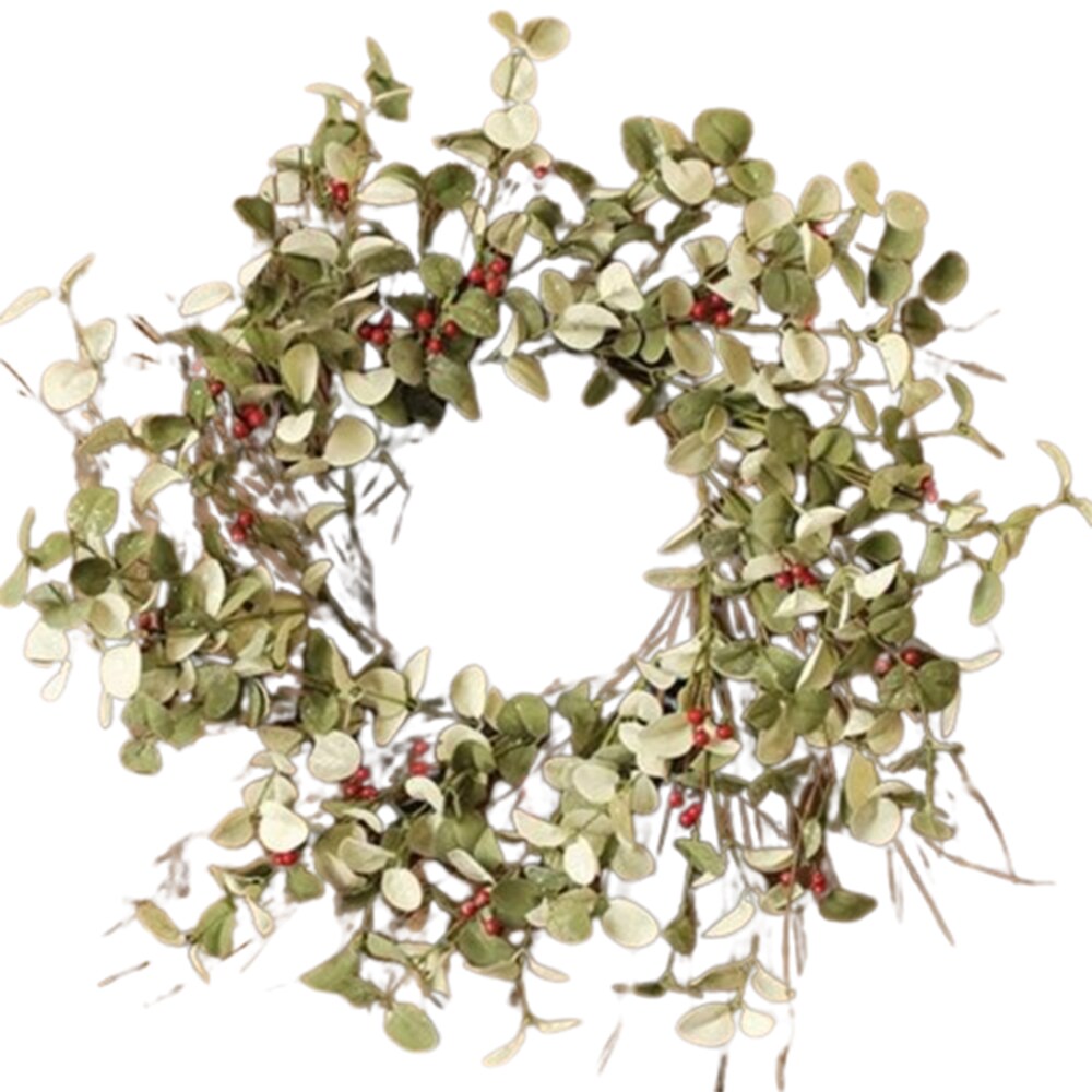Winter Silver Dollar Wreath 24&#x22;